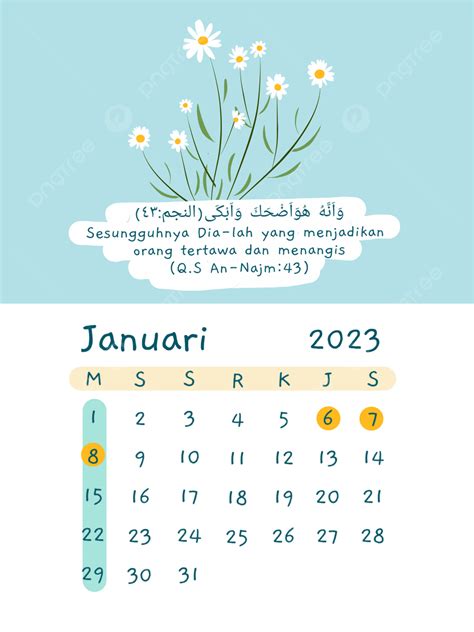 Gambar Muat Turun 2023 Kalendar Estetik Januari Kalen - vrogue.co