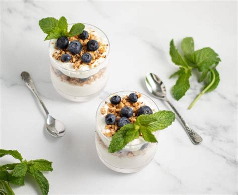 Blueberry And Granola Yogurt Parfait A Dash Of Macros