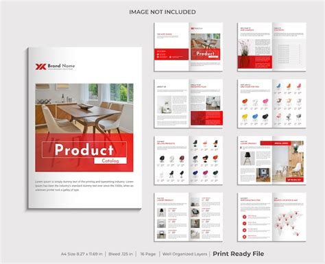 Premium Vector Company Product Catalogue Design Template