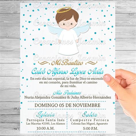 Invitación Digital Bautizo Angelito Niño 59 00 En Mercado Libre Free