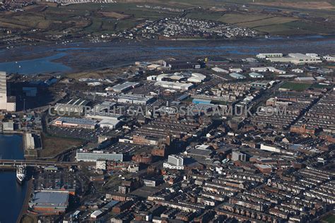 Aerial Photography Of Barrow In Furness Lancashire