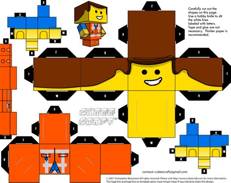 Lego Papercraft Templates