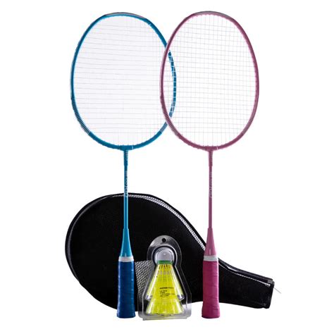 This is the very first lesson for a child when introducing them to the sport of badminton. KID BADMINTON RACKET SET STARTER BLUE PINK