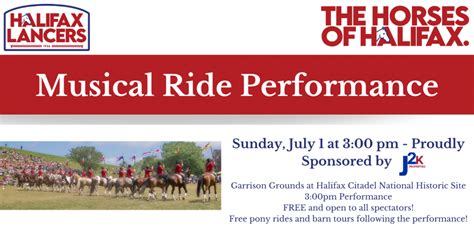 Halifax Lancers Musical Ride Performance Canada Day 2023 Garrison