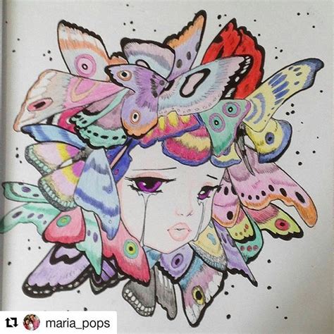 The pages are then glued into the case with a few extra pages called endsheets, forming an entire casebound book. Pop manga coloring book ・・・ Más mariposas!!! # ...