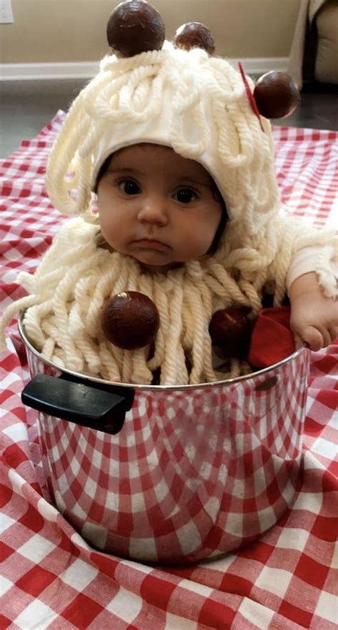 Diy Baby Spaghetti And Meatballs Costume Best Baby Costumes Food