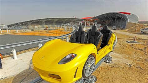 It accelerates to top speed in 5 seconds. Ferrari World Abu Dhabi GT Roller Coaster First Image Released