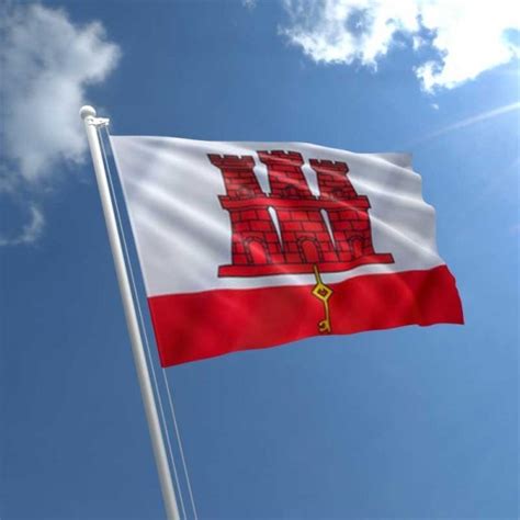 The flag of gibraltar is an elongated banner of arms based on the coat of arms of gibraltar, granted by royal warrant from queen isabella i of castile on 10 july 1502. Gibraltar Flag - Buy Online | Shop Ship Flags