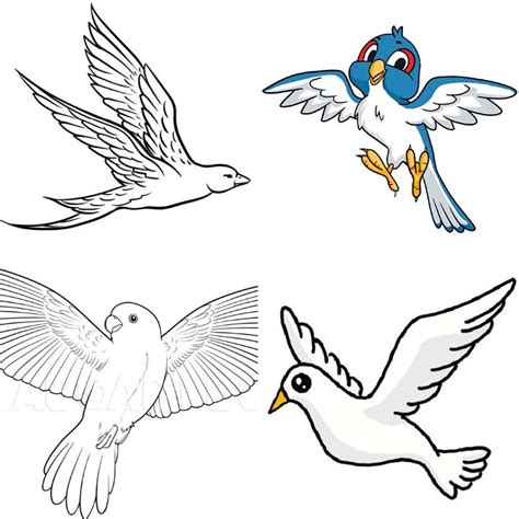 20 Easy Flying Bird Drawing Ideas How To Draw A Flying Bird