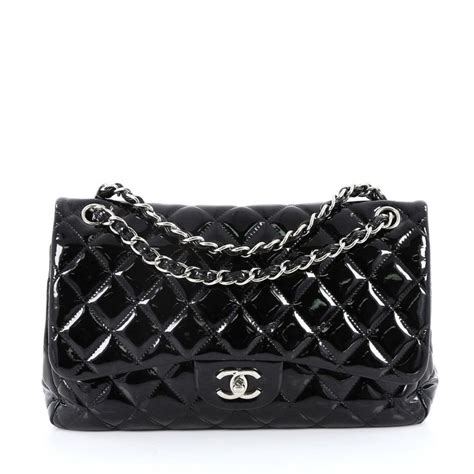 Buy Chanel Classic Double Flap Bag Quilted Patent Jumbo 2682908 Bags