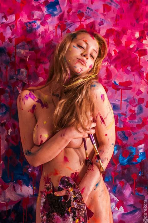 Caylee Cowan Nude In Paint By Derek Schiller 58 Photos The Fappening