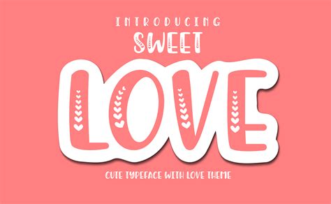 Sweet Love Font By Goodrichees · Creative Fabrica