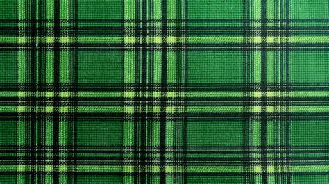 Seamless Fabric Texture In Ireland S Vibrant Green Plaid Background