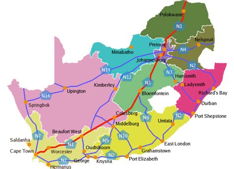 Road Map Of South Africa Heres How Not To Get Lost
