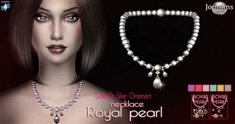 Royal Pearl Necklace At Jomsims Creations Sims 4 Updates