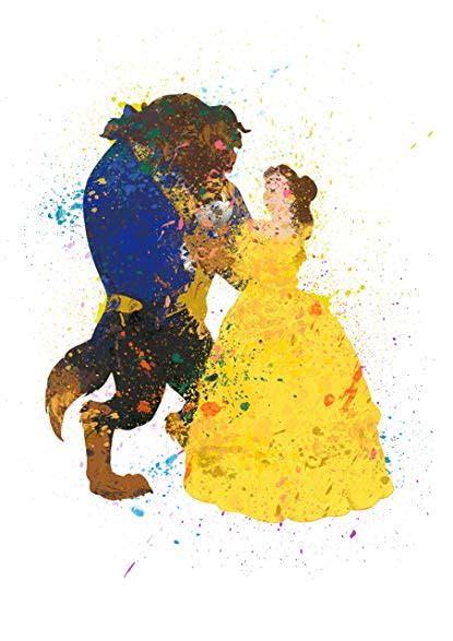 Beauty And The Beast Watercolor At Getdrawings Free Download