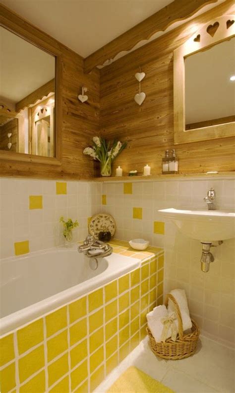 A unique bathroom tile design for a bathroom renovation, a new bathroom, a small bathroom, or ensuite will make your bathroom stand out. 33 vintage yellow bathroom tile ideas and pictures 2020