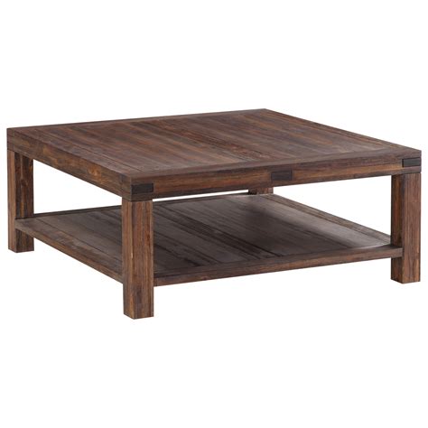 Modus International Meadow Solid Wood Square Coffee Table Reeds