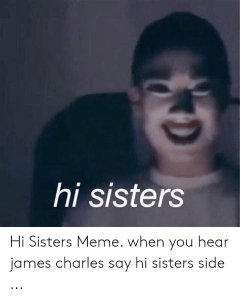 Видео hi sisters meme ksi канала carl w. Hi Sisters Hi Sisters Meme When You Hear James Charles Say ...