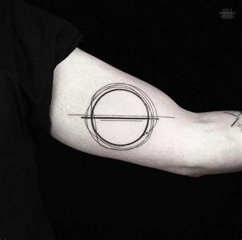 Cool Geometric Tattoo Geometrytattoos Circle Tattoos Circle Tattoo