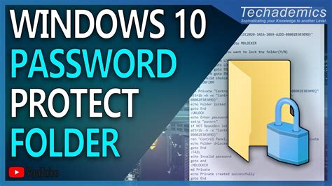 How To Create Password Locked Folders On Windows Youtube