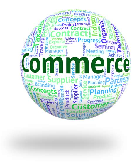 Free photo: Commerce Word Represents Trade E-Commerce And Purchase