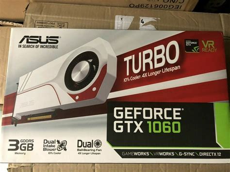 ASUS GeForce GTX 1060 TURBO White 3GB GDDR5 Graphics Card в 2020 г