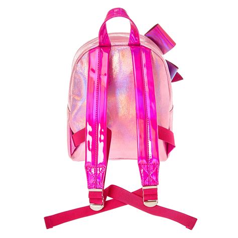 Jojo Siwa Pink Shimmer Bedazzled Bow Mini Backpack Claires Us