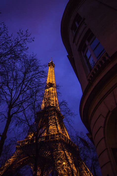 Eiffel Tower During Nighttime Photo Free Paris Image On Unsplash