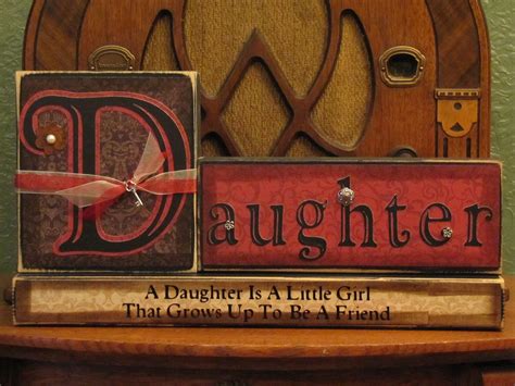 Daughter Sign Blocks Daughter T Mothers Day T Etsy Daughter