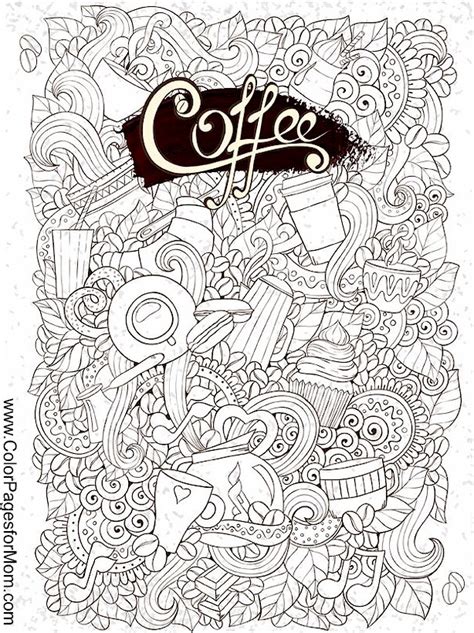 Advanced Coloring Pages Coffee coloring page 29
