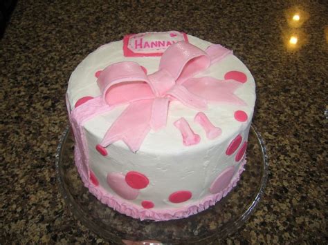 Pink Polka Dot Birthday Cake Cakecentral Com