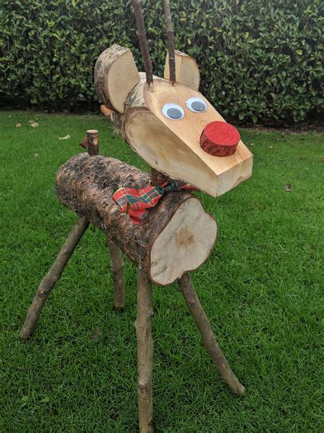 Wooden Reindeer Large Christmas Trees Manchester