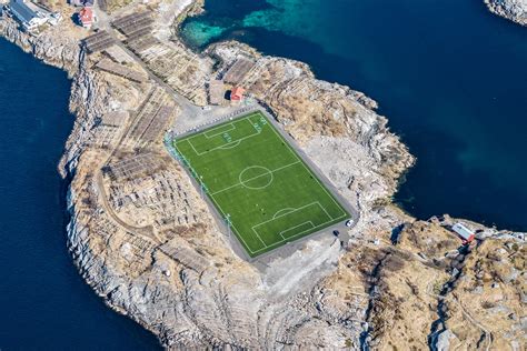 Matador soccer field — full name matador soccer field location northridge field — synonyms and related words: Henningsvær soccer field - Unusual Places
