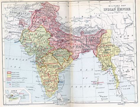Large Old Political And Administrative Map Of India India