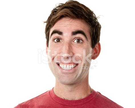 Young Man Cheesy Grin Headshot Portrait Stock Photo Royalty Free