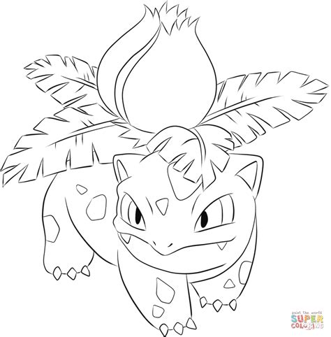 Supercoloring vulpix supercoloring vulpix, download printable pokemon coloring. Ivysaur coloring page | Free Printable Coloring Pages