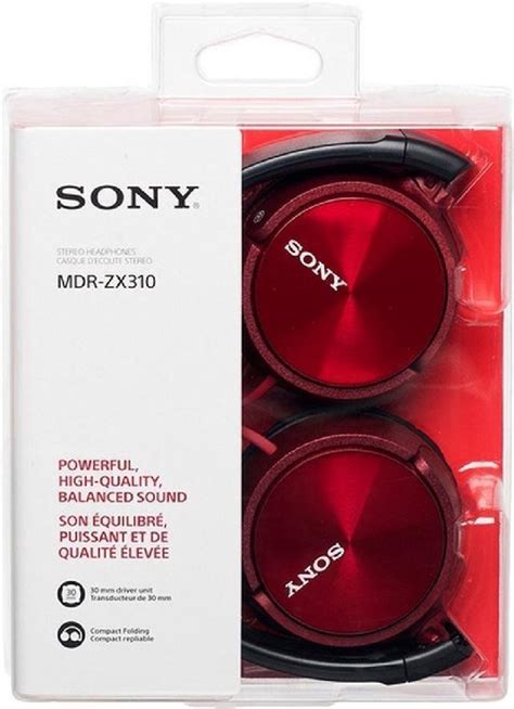 Sony Mdr Zx310 On Ear Koptelefoon Rood