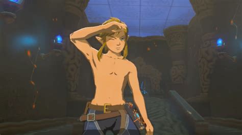 Characters React To A Naked Link In Zelda Breath Of The Wild Mashable