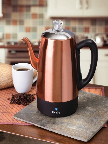 Euro Cuisine Per12 Stainless Steel Electric Percolator 12 Cups