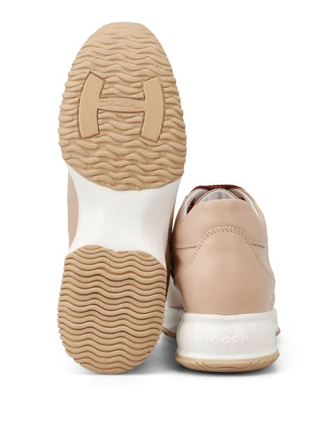 Trainers Hogan Interactive Drilled H Nude Trainers HXW00N00E30D0WM013