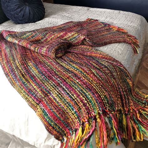 Multicolored Chunky Knit Throw Blanket Reviews Stars