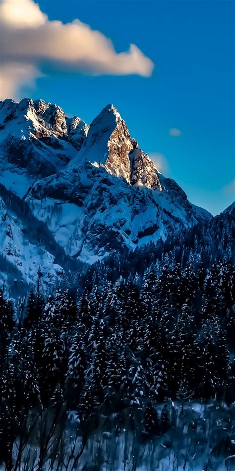 Download 1080x2160 Wallpaper Snow Mountains Winter Italy Honor 7x