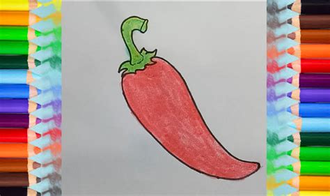 How To Draw A Pepper At How To Draw