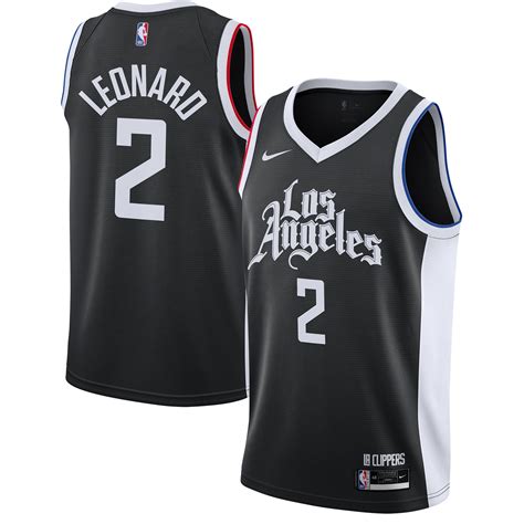 Mens Nike Kawhi Leonard Black La Clippers 202021 Swingman Jersey