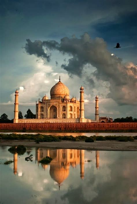 Taj Mahal Sunset Agra India A Piece Of World Pinterest