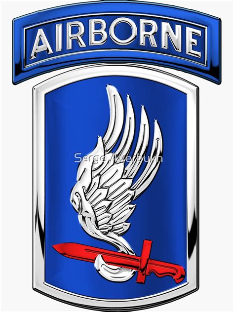 173rd Airborne Brigade Combat Team 173rd Abct Insignia Over White