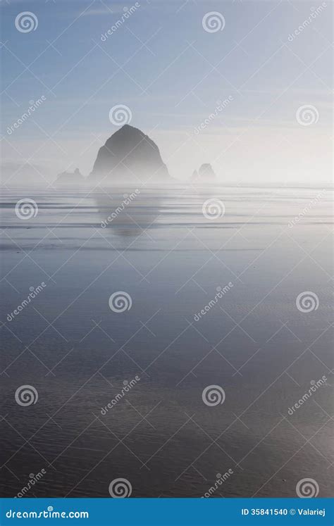 Cannon Beach Stock Photo Image Of Clouds Mist Formation 35841540