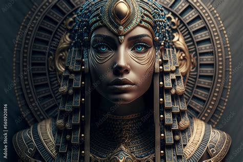beautiful cleopatra queen of the ptolemaic kingdom of egypt egyptian history ai generated