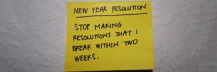 New Years Resolutions Verbatum